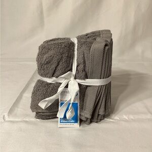 Room Essentials 8 Pack 100% Cotton Gray Washcloths